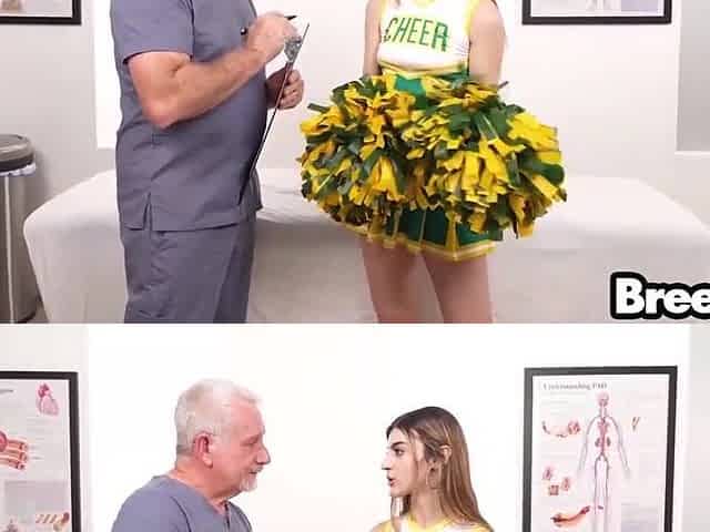 68 YO Doctor Knocks up twenty year old cheerleader - Julia James Breed Me