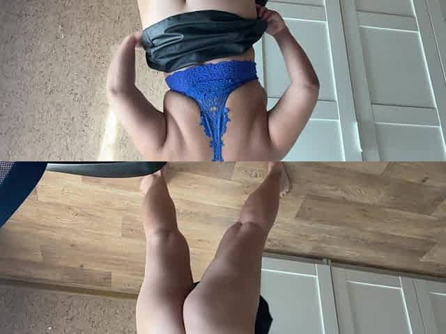 Hot MILF in Leather Miniskirt Masturbates Pussy to Orgasm
