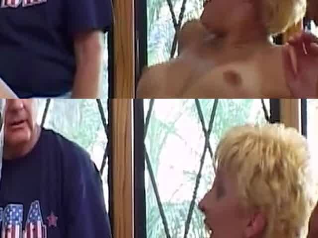 Short Haired Wifey Gets Fucked In Front Of Her Hubby
