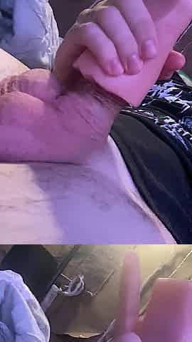 Stroking previous to a wedding
