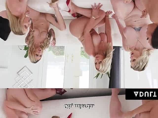 5-ON-1 LARGE TITTY mother I'd like to fuck REVERSE TEAM FUCK! SPANISH