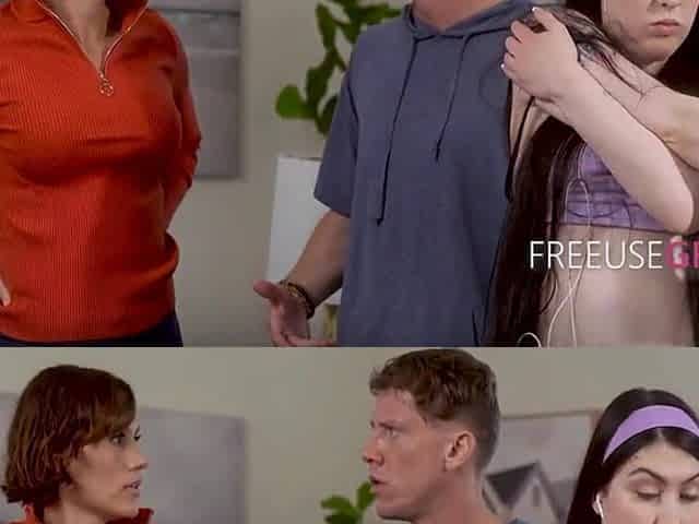 mother I'd like to fuck Teaches Step Son How To Bang Twat Using Step Daughters Body