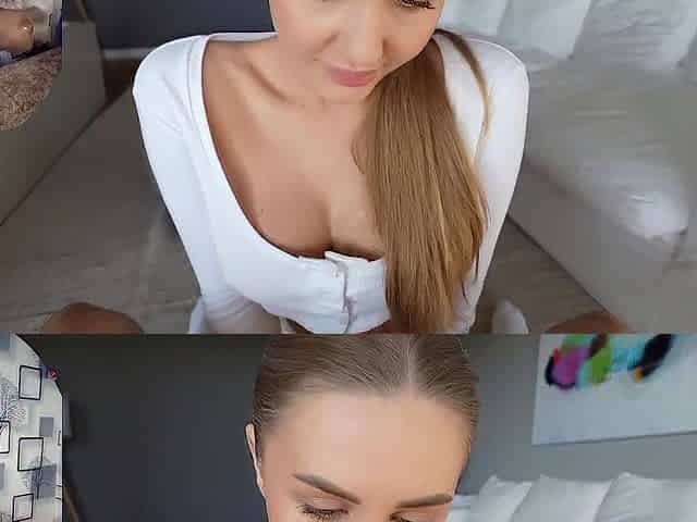 VERY CONSTRICTED SNATCH RIDING A WHITE PLUMP ROD MADE ME TREMBLE IN ORGASMS