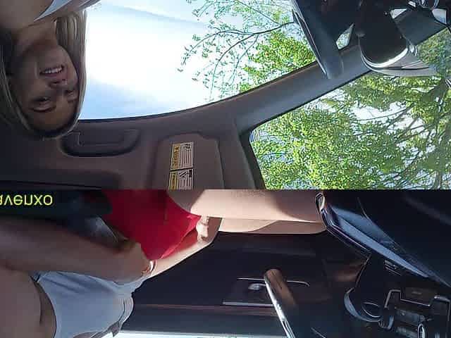 Wife goes dogging at the public park and receives facial from stranger