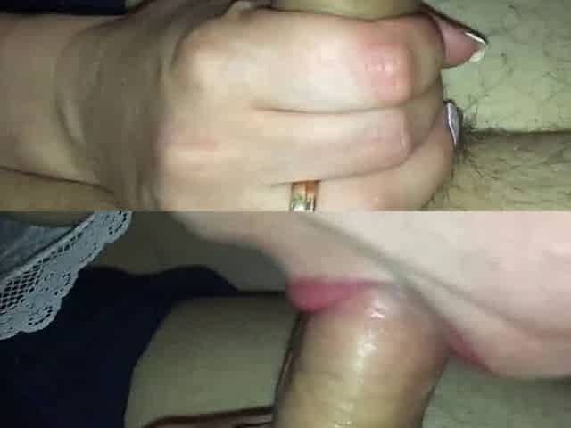 Blonde Russian Teen's Quick Morning Blowjob