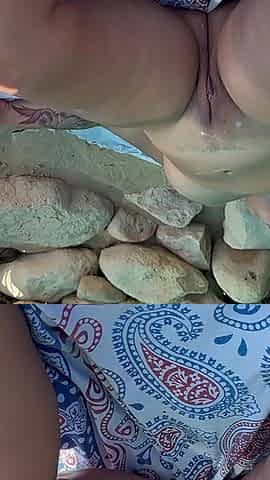 Beach Day Turns Into Rough Sex with Lots of Cum