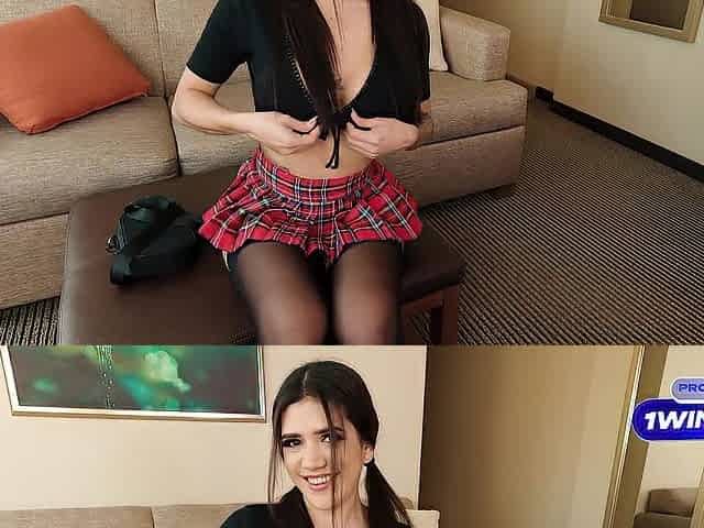 Hot Latin babe with Small Body Asking her Teacher to Screw her Pink Vagina