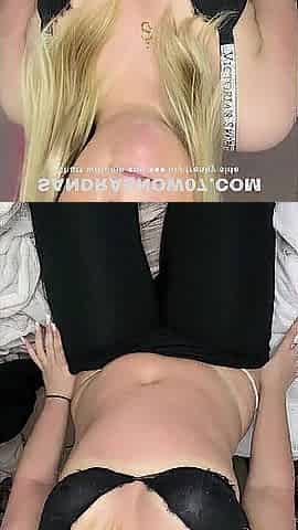 Swedish 18yo teen blond talks nasty in Swedish whilst playing with her sex tool