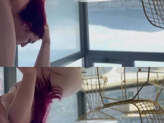 Used Her Body As A Penis Attachment On The Balcony