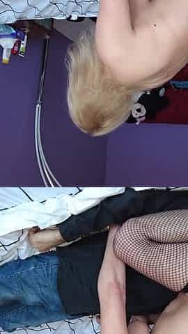 The first facesitting and ass smelling with her