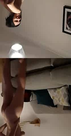 Amateur striptease and Solo masturbation