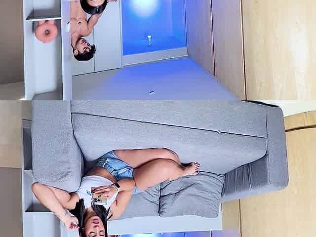Hard sex early in the morning with stepsister and goo in her butt