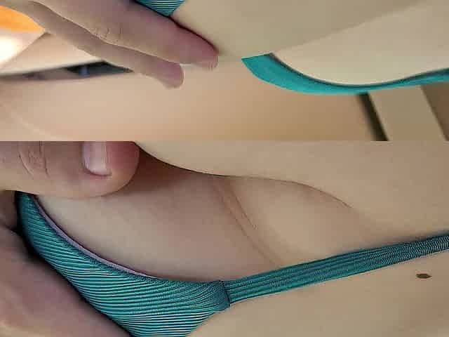 Picked Up Marvelous Hottie near Beach and This babe Didn't Mind Me to Play with Her Breasts