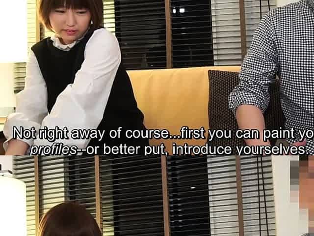 Japanese strangers do kissing game leading to body reveal
