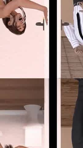 Cheating Wife in Bathroom Door Lock by Husband