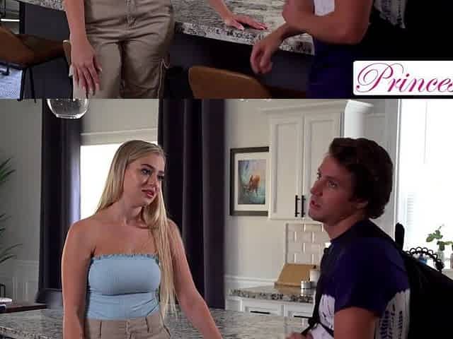 Blake Blossom Helps Stepbro Resist Temptation of Her Wet Booty & Large breasts, Gains His Seed