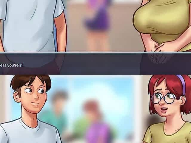 Shy beauty with large melons give me a tugjob - Summertime Saga - Judith's All Scenes