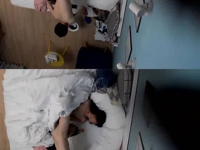 Amateur couple copulation on hidden cam
