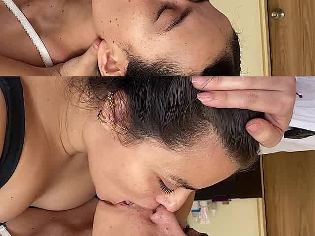 My stepsister sticks her tongue down my mouth and kisses me
