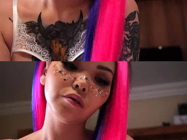 Pulled amateur babe shows her big boobs
