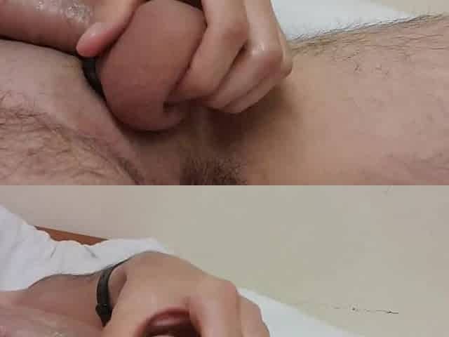 Explosive climax after edging for days.