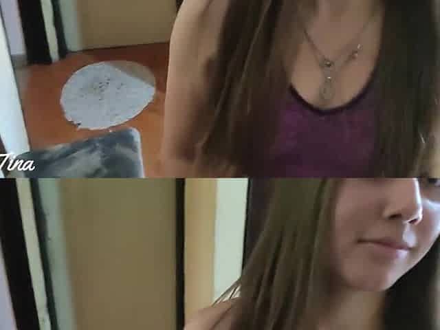 Neighbour fools silly teen to bang her large butt