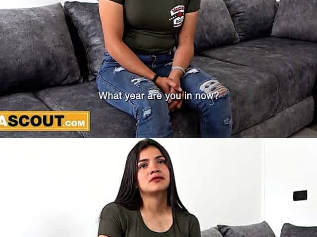 18yo Colombian Chick Gets Her Constricted Twat Railed Raw By A Hung Gringo Producer