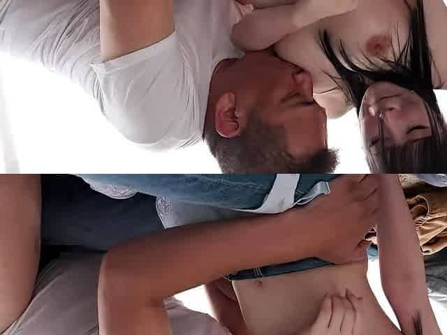 Amateur Asian College Teen Gives Blowjob