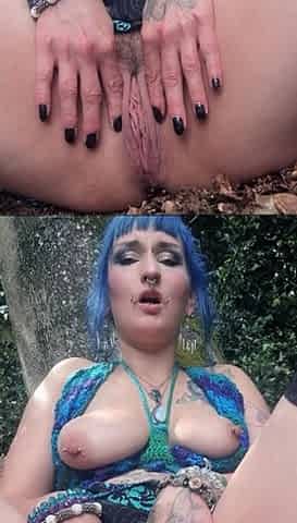 Gently Pamper My Pussy in the Forest