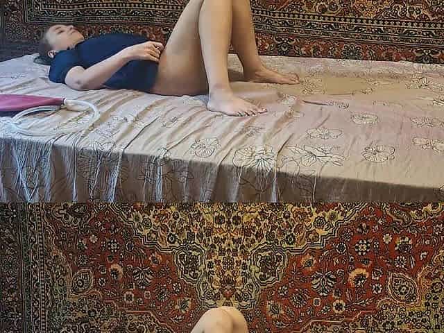 Sasha Earth gives a Anastasia Mastix an enema at home
