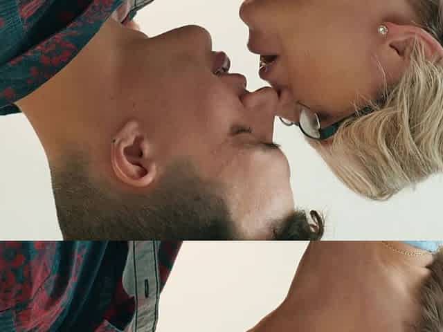 Short-haired couple Josh Rivers and Dee Williams enjoy passionate sex
