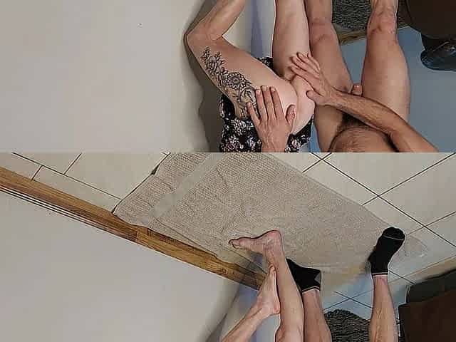 FOOT FETISH BANGING doggy style twat CREAMPIE