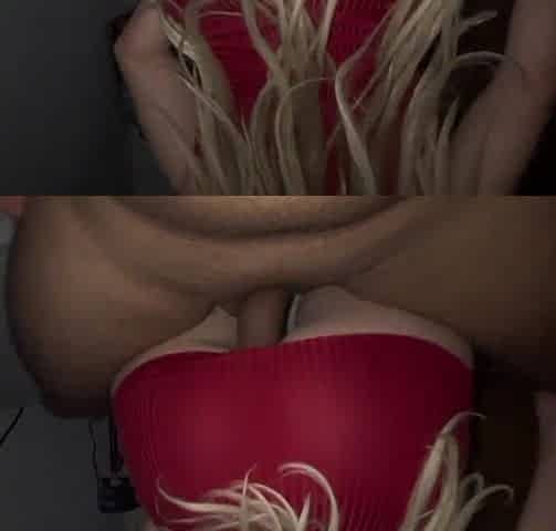 The sexy white gal, riding the ebony stud's ramrod hard, solely stopped when that guy came.