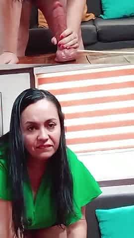 I Put the Dildo in My Pussy in the Living Room