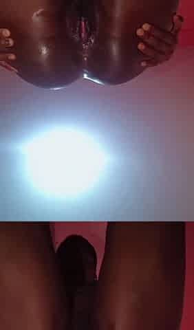 Black teen got pink cunt (squirting climax)