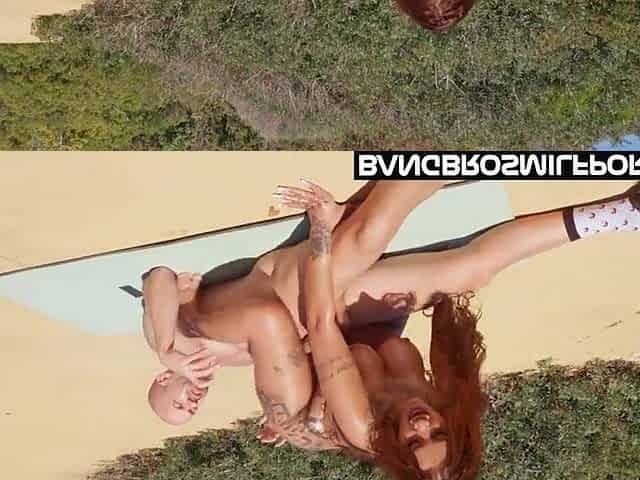 Large Booty Sweetheart Gets Butt Drilled Outdoors