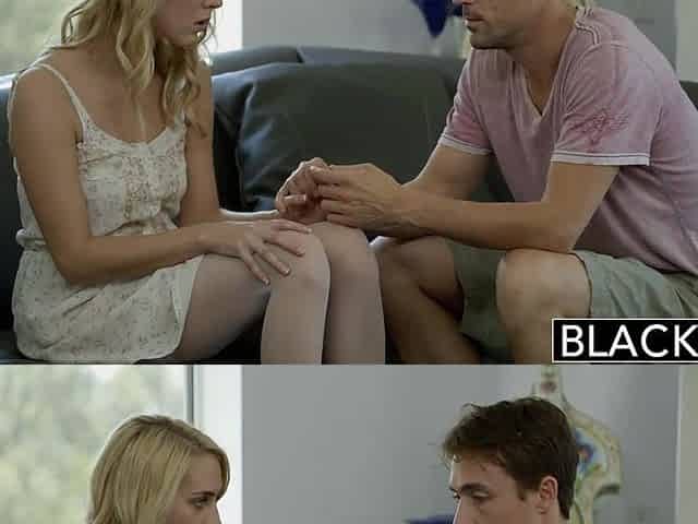BLACKED Sexy Blond Beauty Cadenca Lux Pays Off Boyfriends Debt By Banging BBC