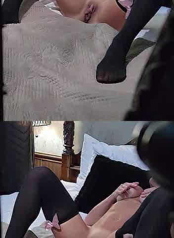 This babe didn't know I had the remote control to her booty plug