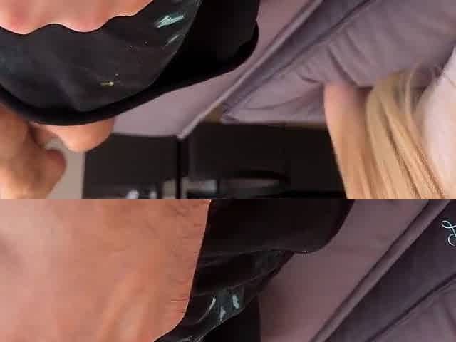 "three... two...1... Fill Me!" - Huge Load Oozing Out as the Bedroom Door Flies Open
