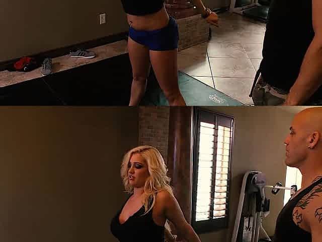Stacked Golden-haired Hotty Dayna Vendetta Getting Fit and Getting Banged