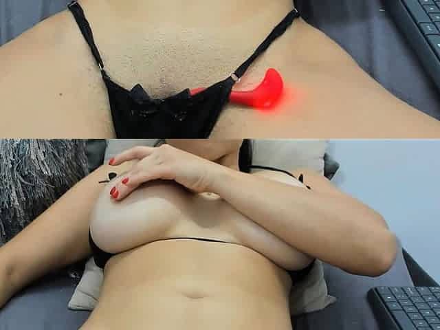 Big Jugs Babe Fingers Her Sweet Pussy