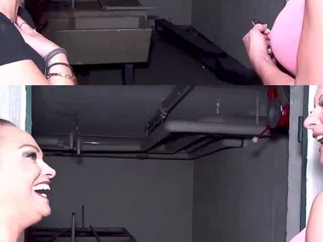 two MILFS BANGED AO IN OLD GERMAN BARRACKS Priscilla and Julia