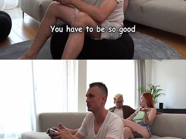 Stepmom Seduces Friend In Secret While Stepson Games 12 Min - Vladimir P And Mr Cat 69