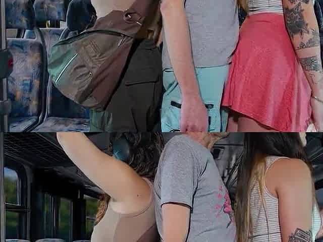 Masturbating a stranger on the bus
