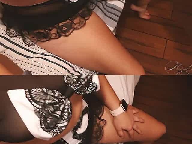 Hawt Maid Gives Footjob and Gets Cum on Feet