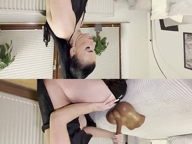 Mini Dress In Latex Heels Ridden With Cum Countdown