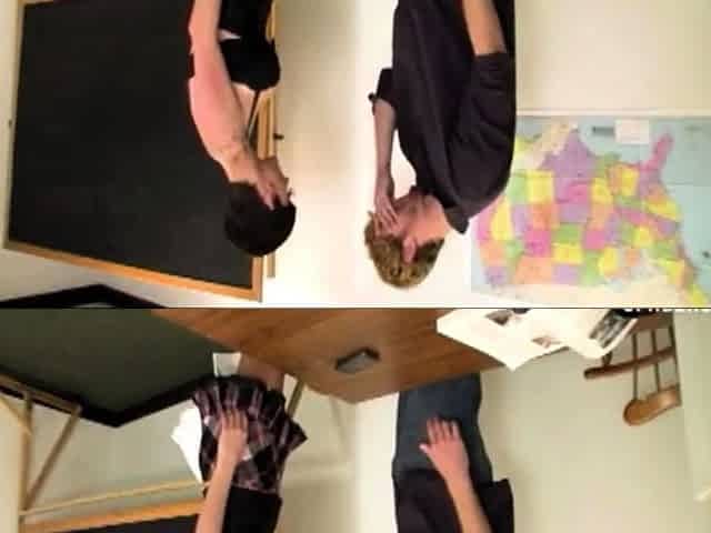 Sexy goth babe Ivy Reins gets busted in class and as