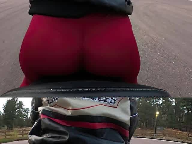 Large Butt Biker Rides Motorcycle With Light Up Ass Plug Compilation