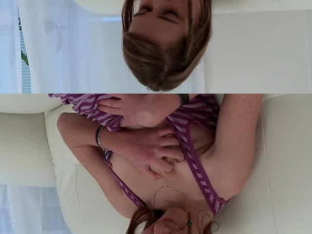 Small titted teen from EU masturbating