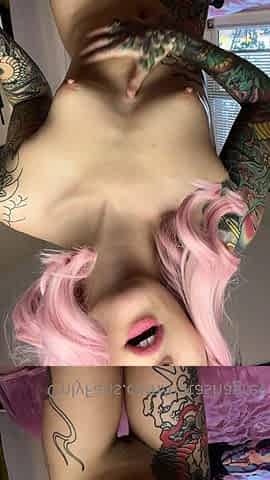 Amateur webcam slut shows tit on cam